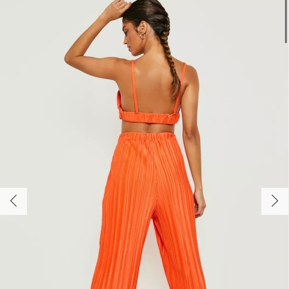 Orange two piece set. Tags attached. Never worn - Picture 2 of 3